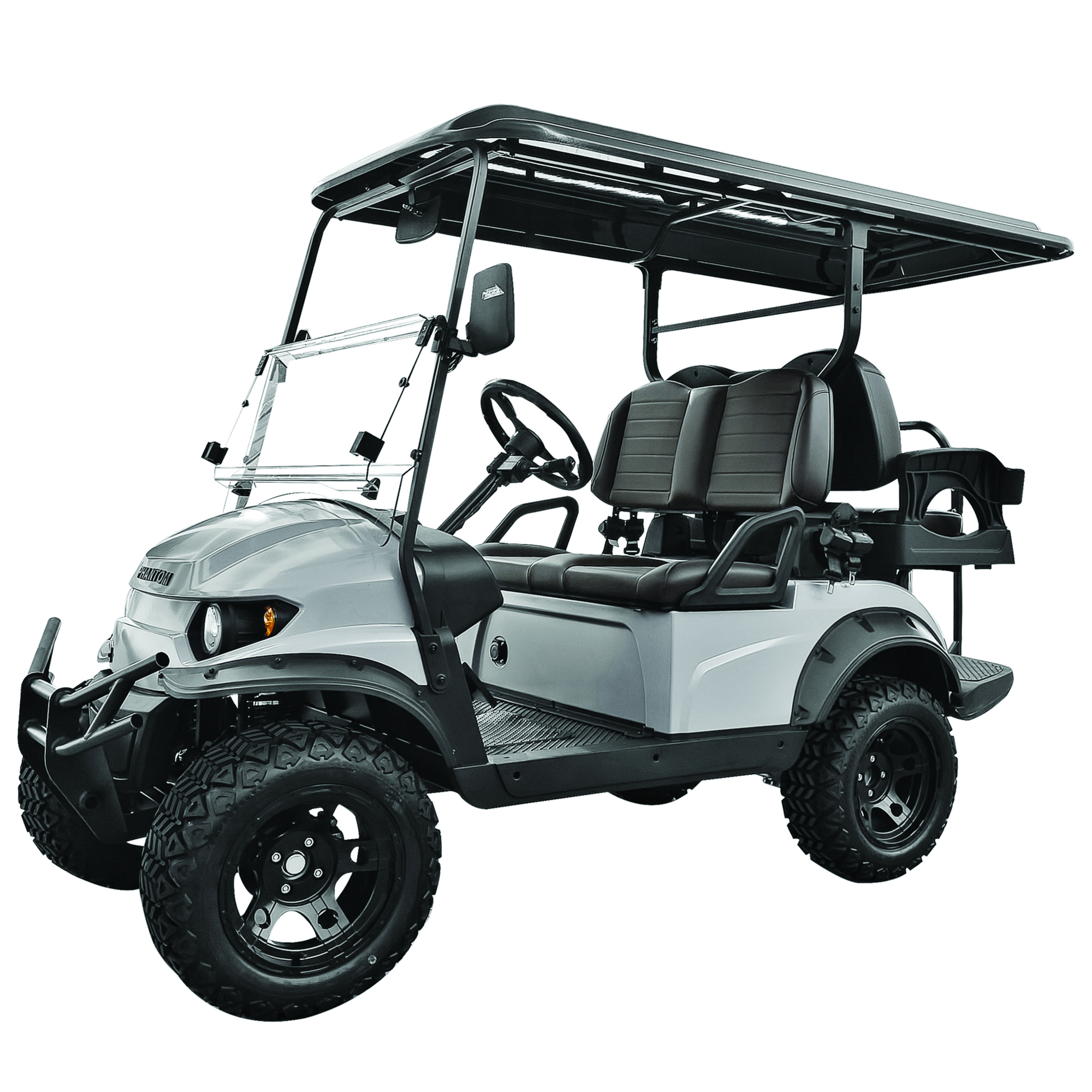 Phantom, Voyage 2+2 Electric Golf Cart - Off-Road, Model# voyage 2+2 - grey